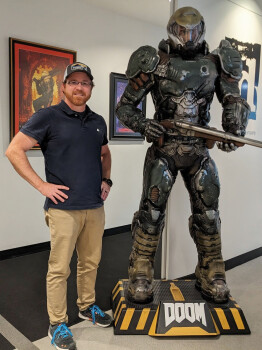 Bryon Caldwell, In-Game Cinematics Animator for DOOM: The Dark Ages at id Software (2025). Photo: Bryon Caldwell